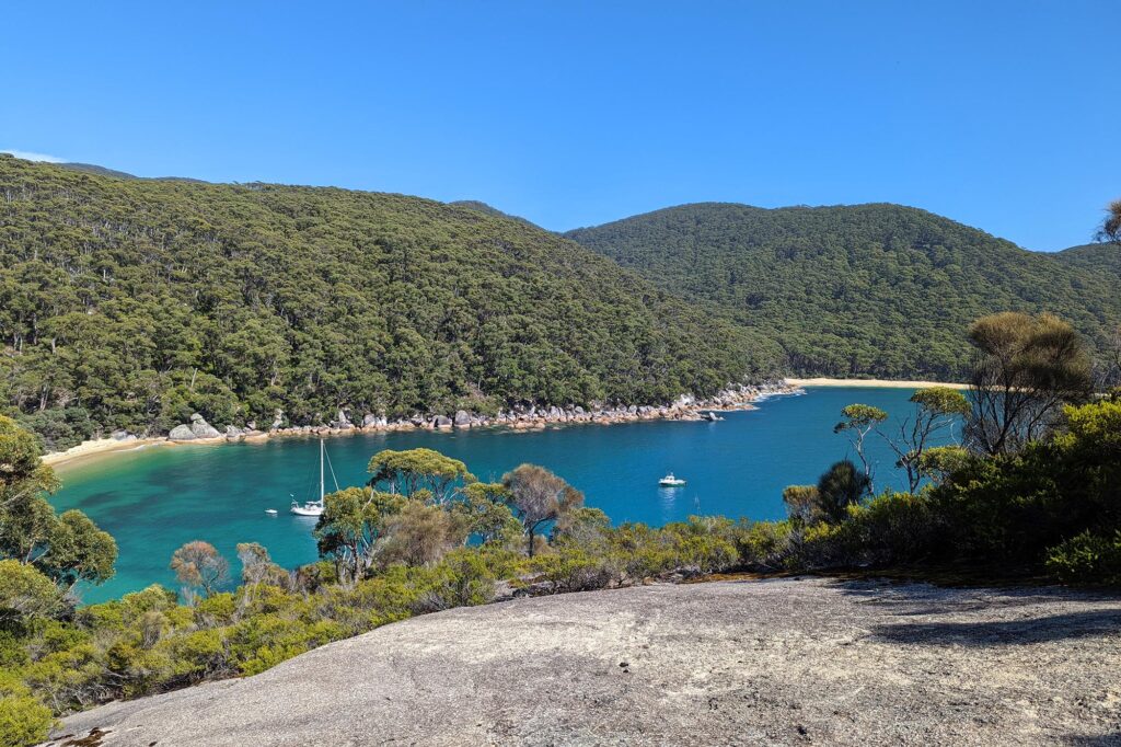 View from a Landscape Architecture site visit at Wilsons Promontory.