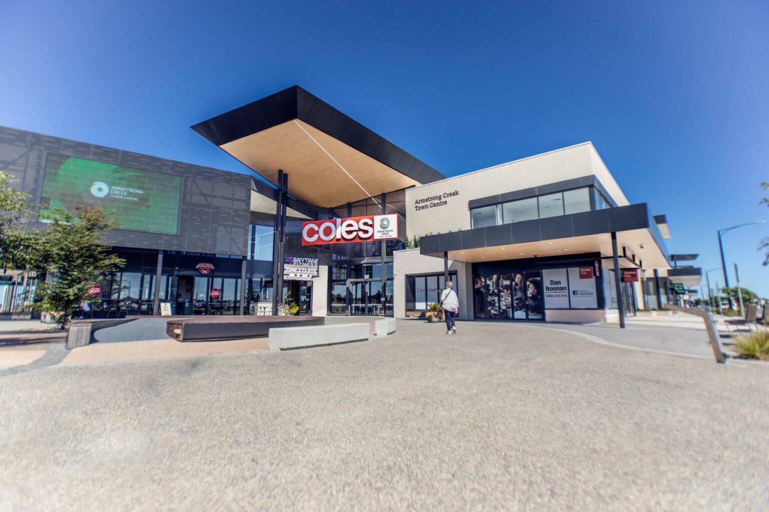 Exterior of the Armstrong Creek Town Centre.