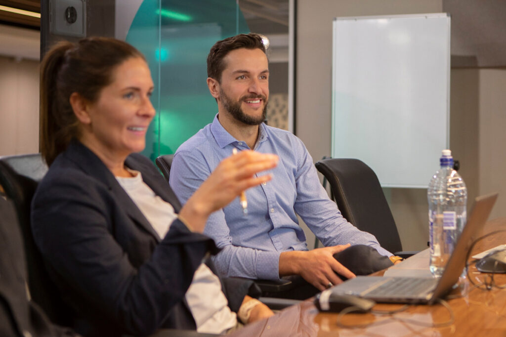 Consultants in a meeting at Spiire Adelaide.