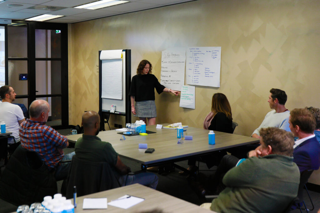 Spiire employees participating in a leadership program.